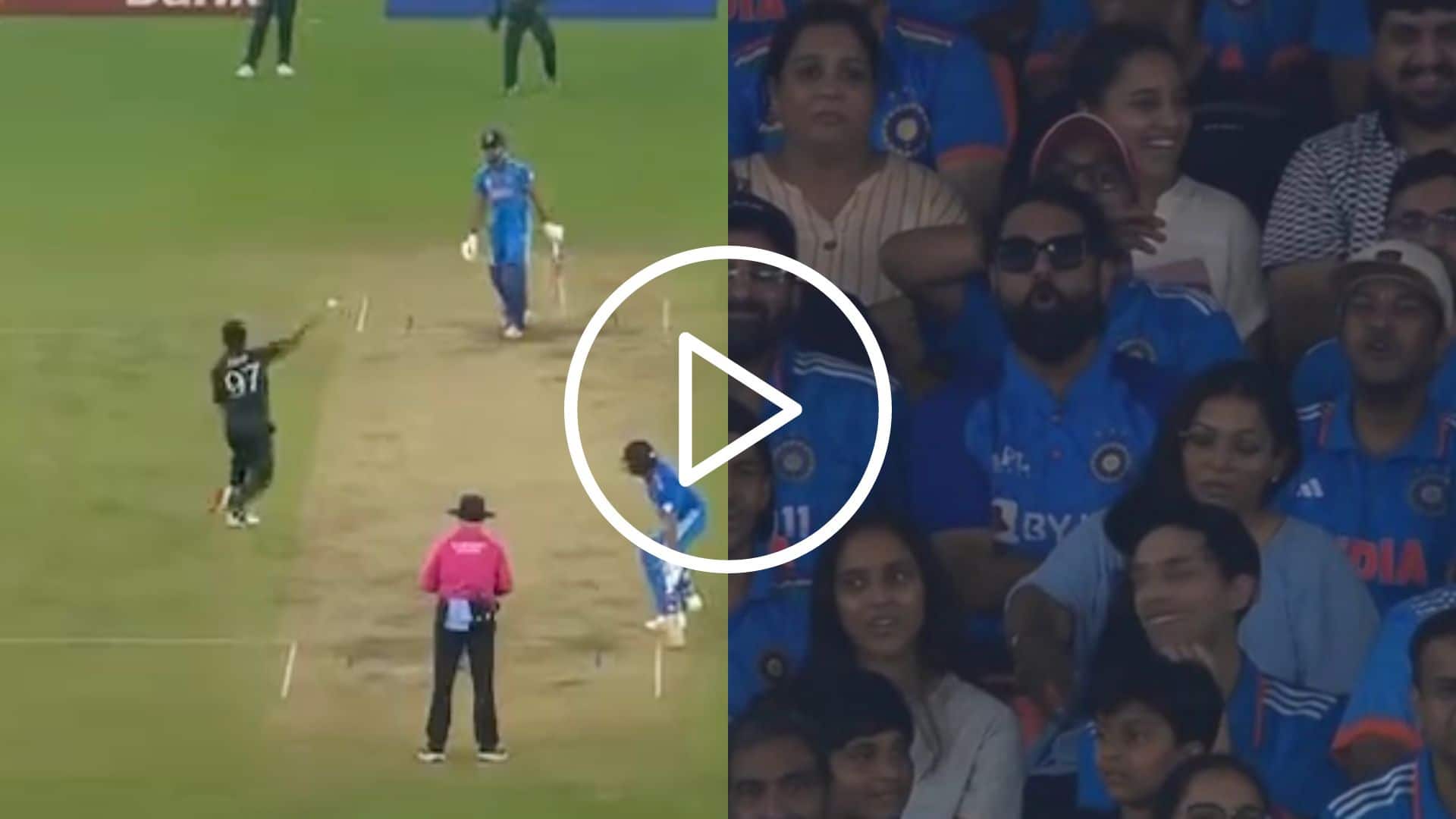 [Watch] Angry Haris Rauf Throws Ball At Shreyas Iyer, Gets Booed Brutally By The Crowd